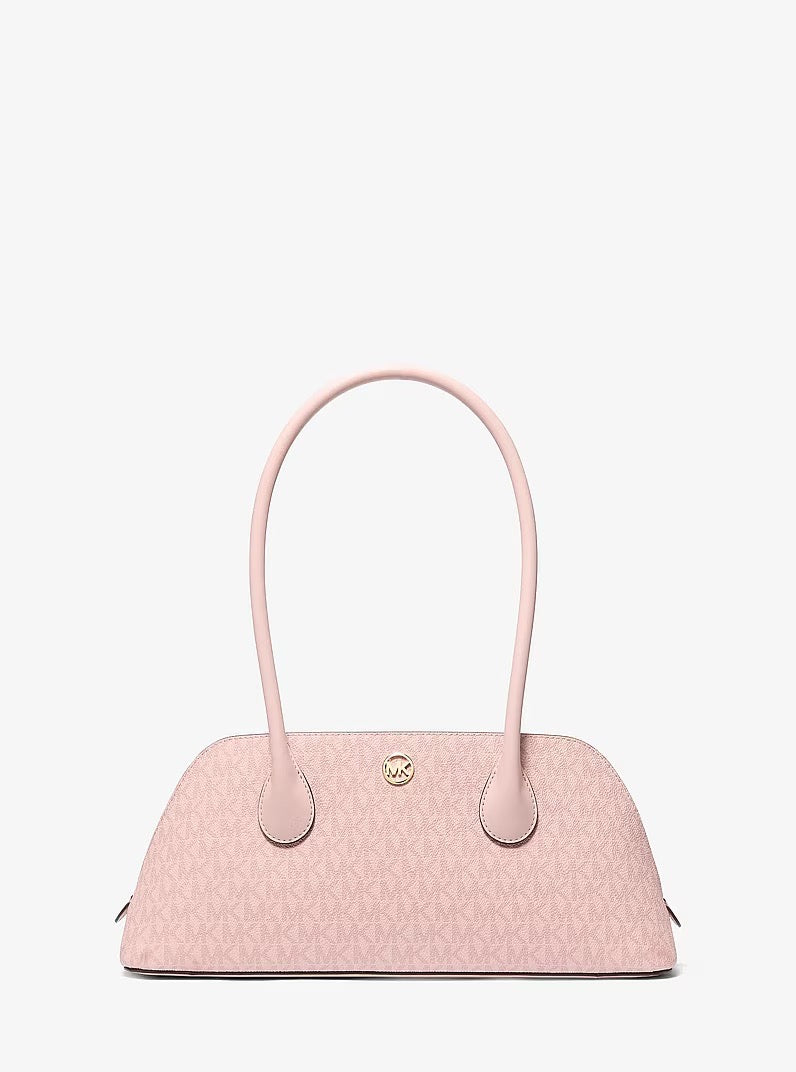 [INCOMING ETA 30 DAYS] Michael Kors Petra Medium Shoulder Bag With Logo in Signature Dusty Roseo (35S6G2PS8O)