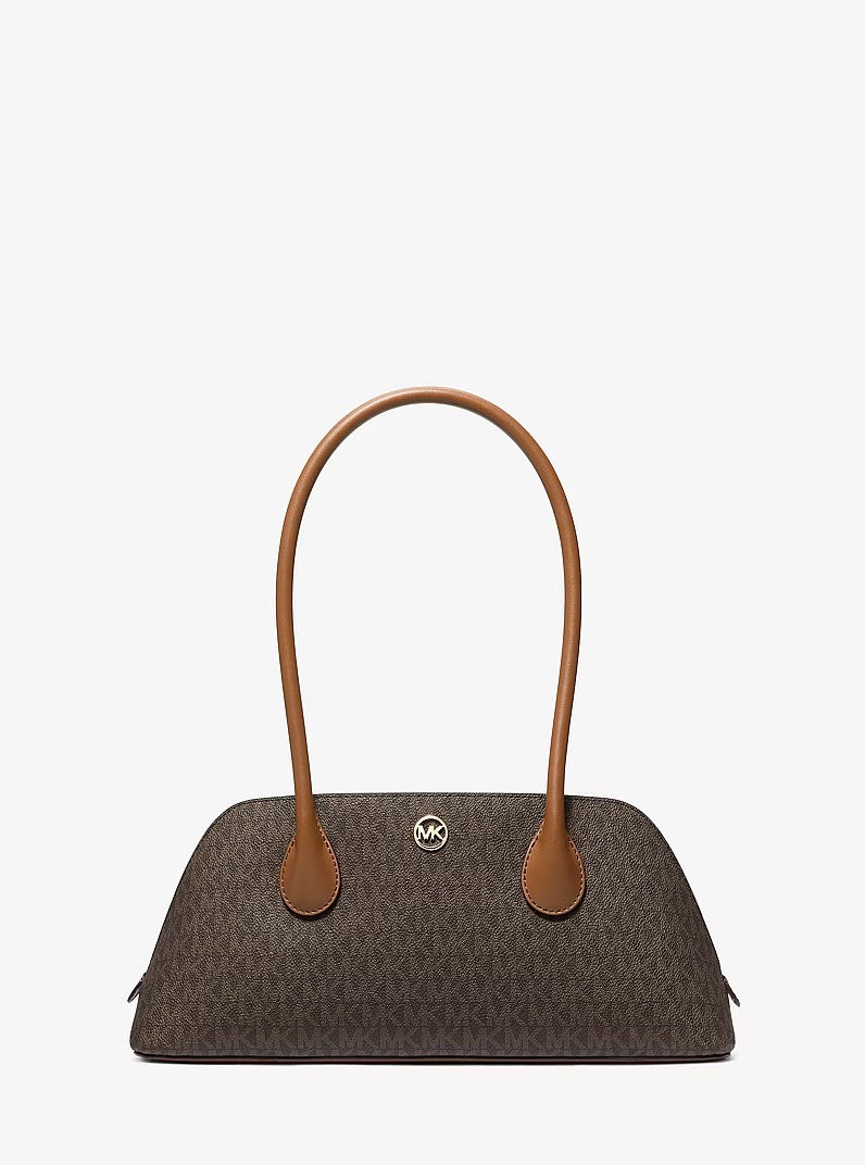 [INCOMING ETA 30 DAYS] Michael Kors Petra Medium Shoulder Bag With Logo in Signature Brown (35S6G2PS8B)