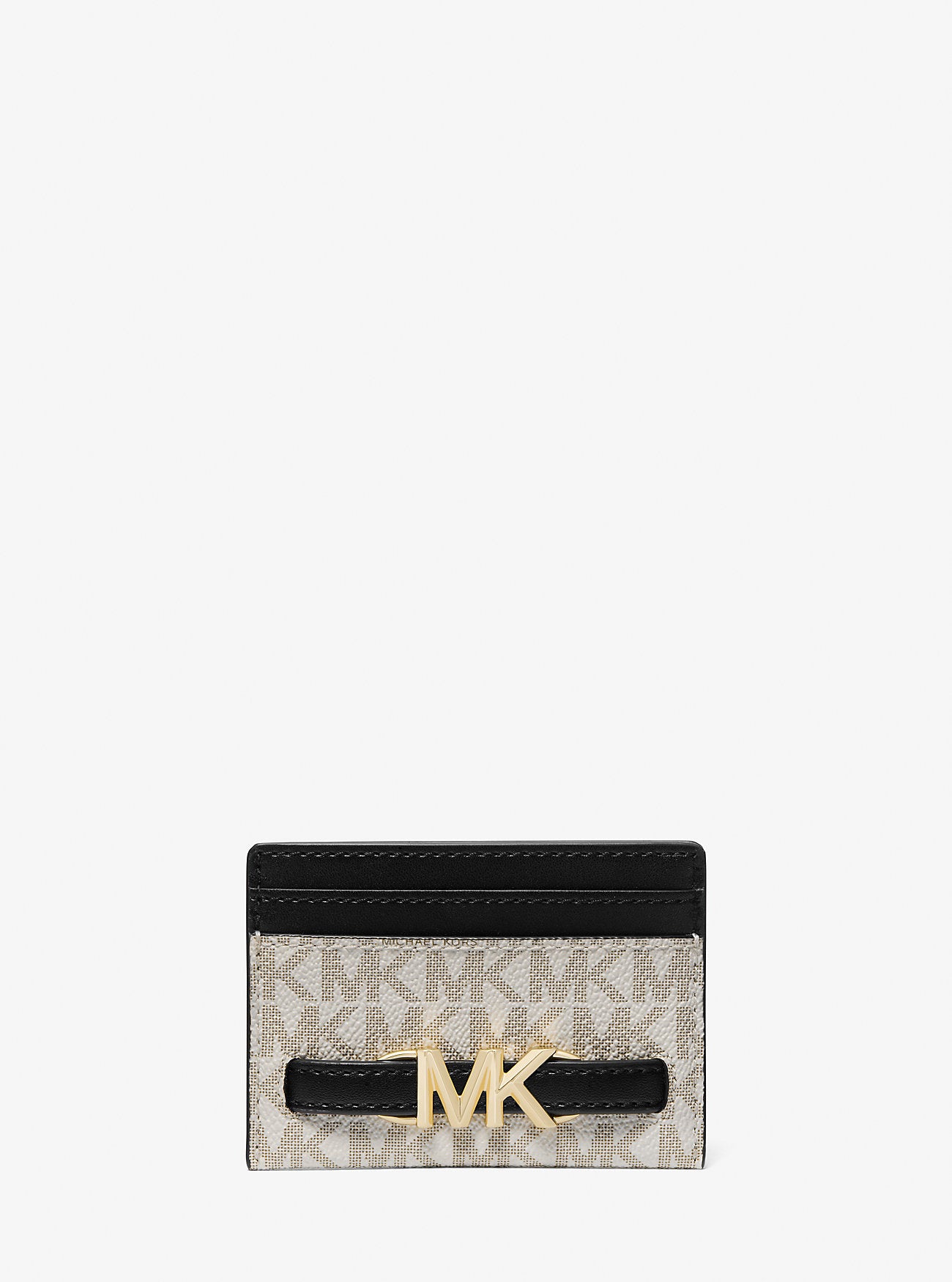 [READY STOCK MY] Michael Kors Reed Large Card Holder in Vanilla/Black (35S3G6RD3B)