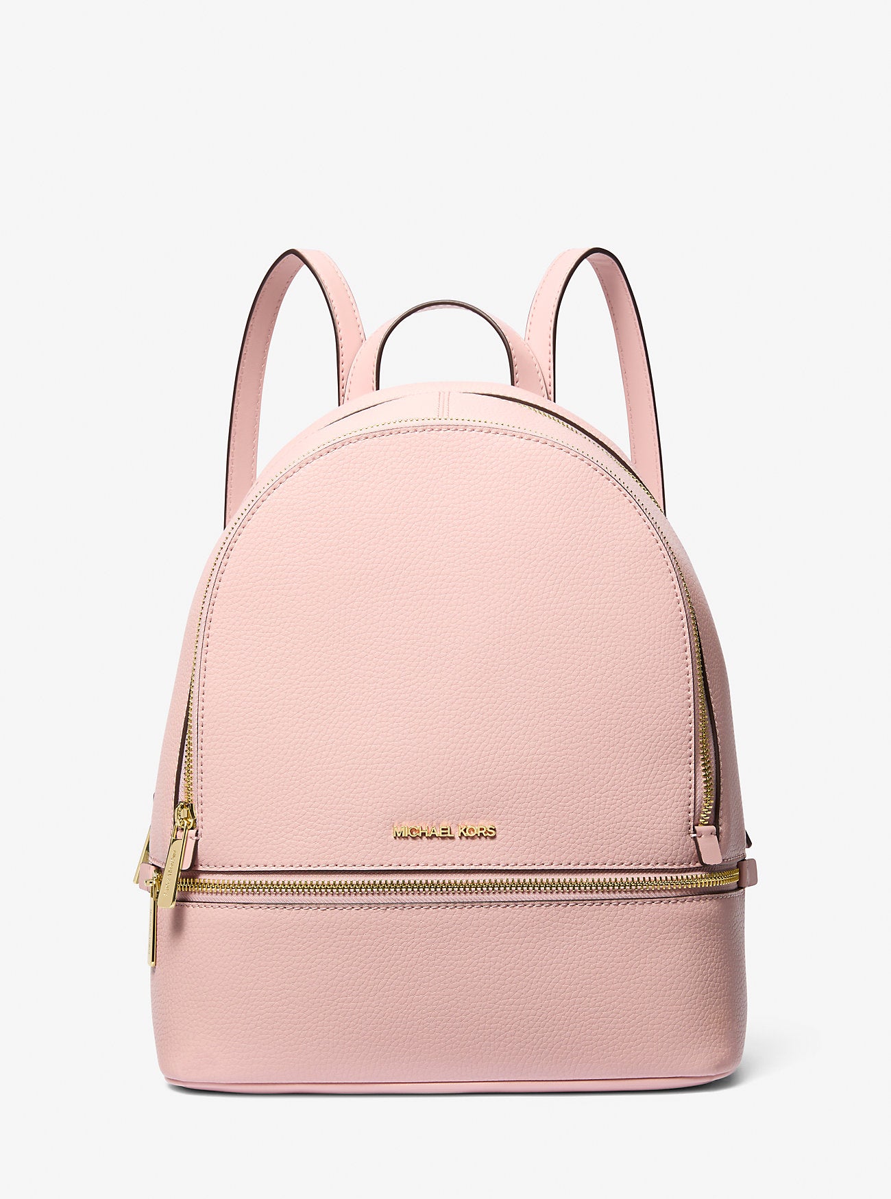[READY STOCK MY] Michael Kors Rhea Medium Zip Backpack in Powder Blush (35S5GRAB2L)