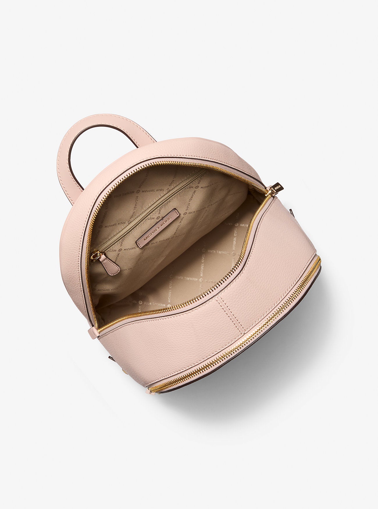 [READY STOCK MY] Michael Kors Rhea Medium Zip Backpack in Powder Blush (35S5GRAB2L)
