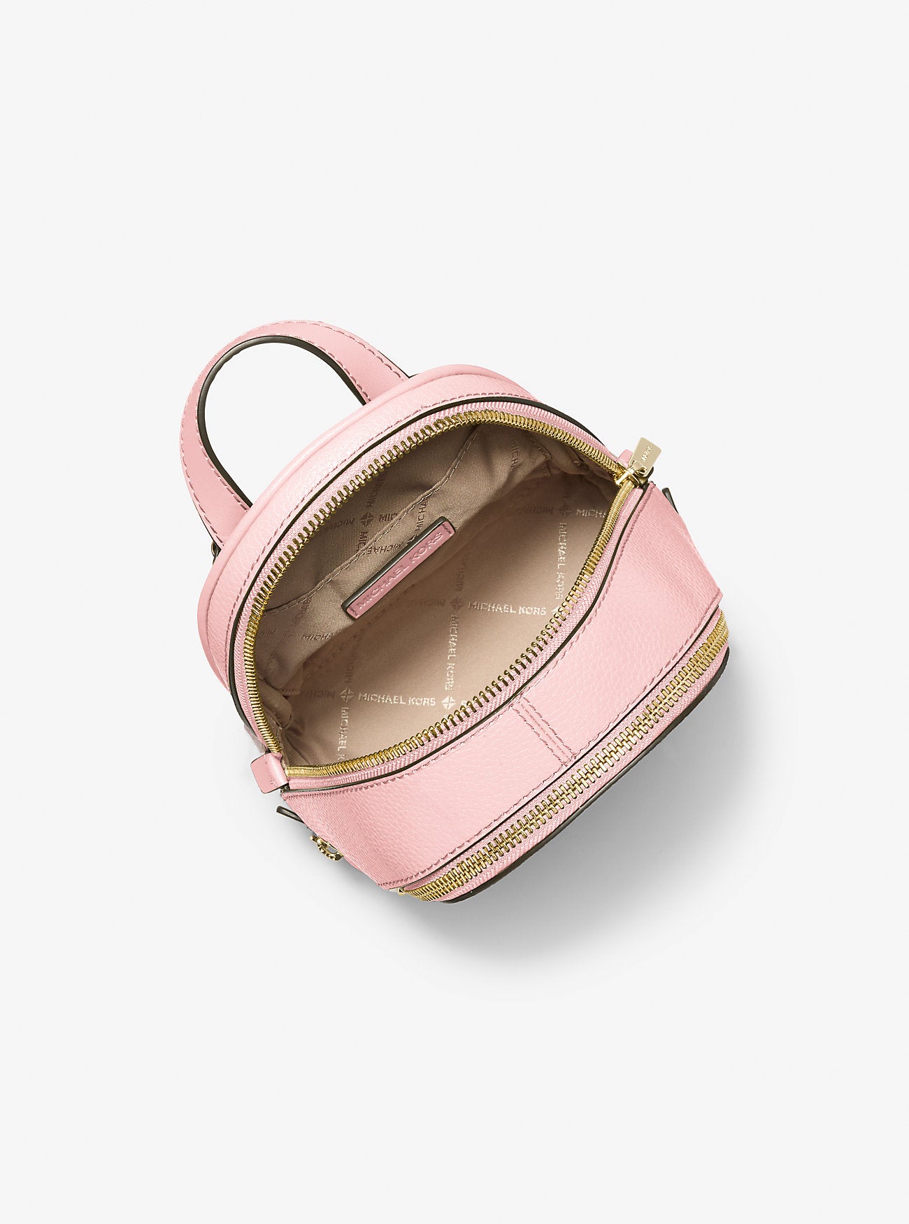 [READY STOCK MY] Michael Kors Rhea XS Zip Backpack in Powder Blush (35T5GRAB0L)