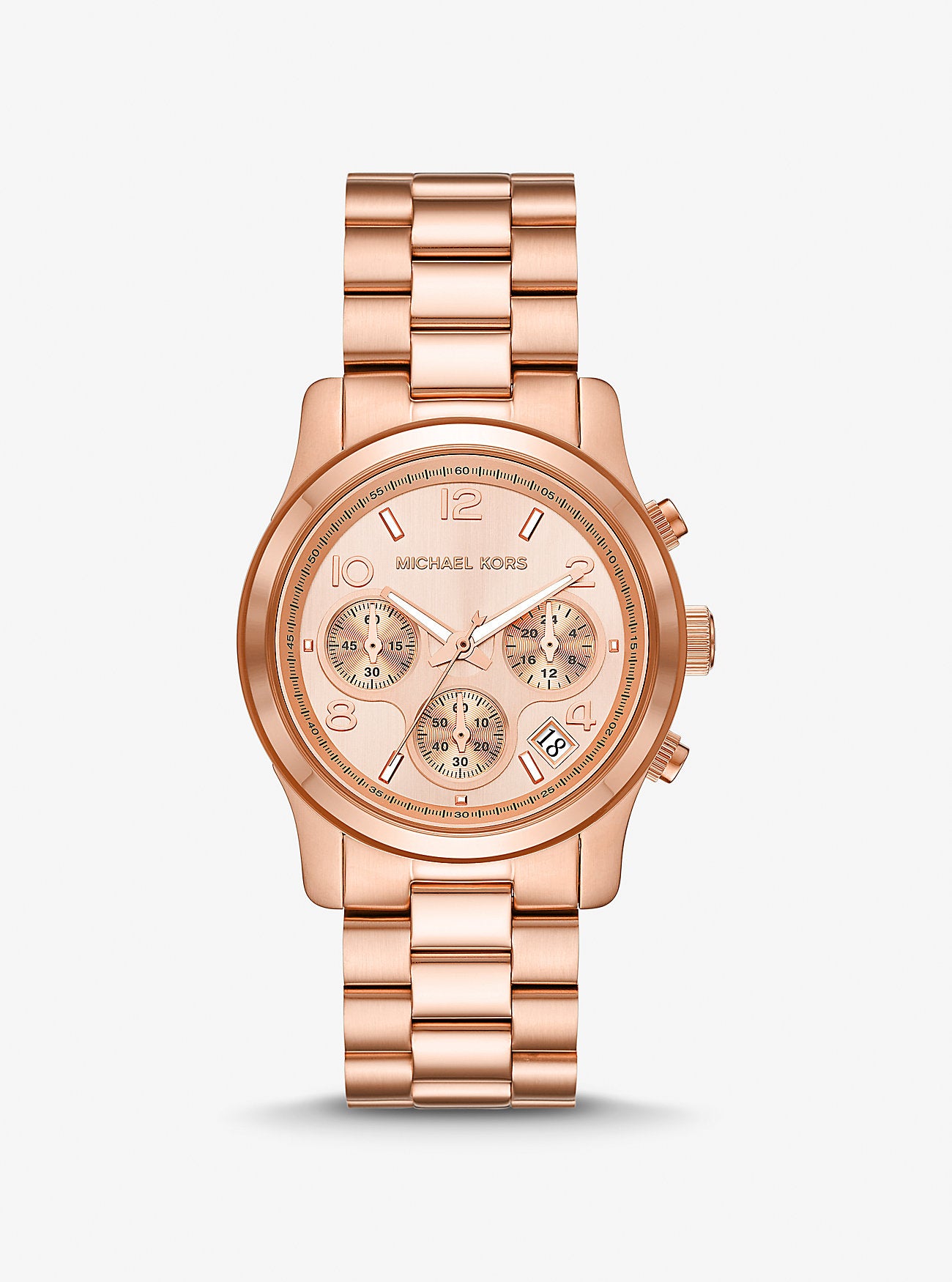 [READY STOCK MY] Michael Kors Runway Rose Gold-Tone Watch in Rose Gold (MK7324)