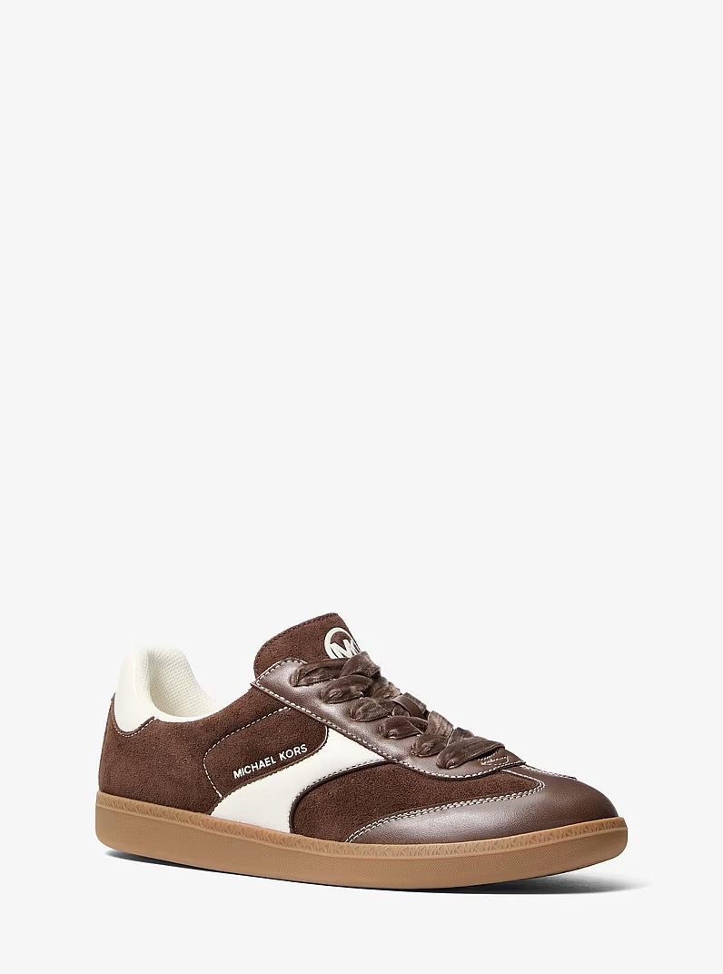 [NADZ][FK][INCOMING ETA 30 DAYS] Michael Kors Sammy Polyester Microsuede Sneaker in Nutmeg (49F6BNFS1S)
