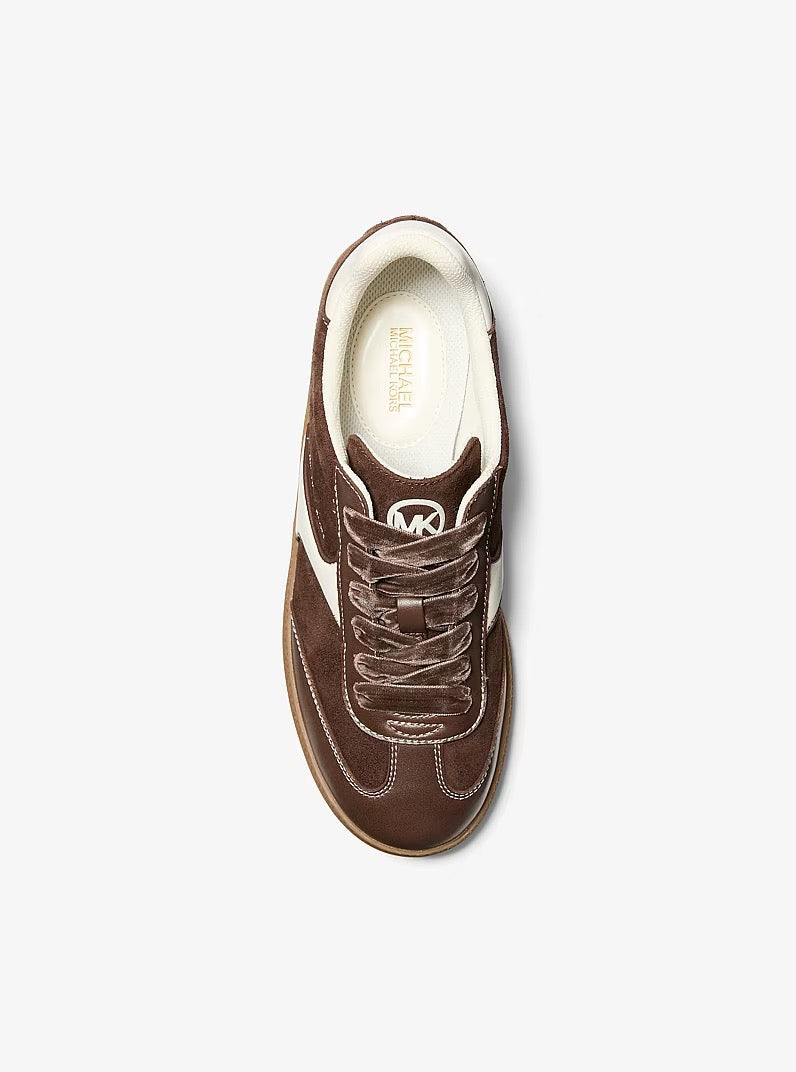 [NADZ][FK][INCOMING ETA 30 DAYS] Michael Kors Sammy Polyester Microsuede Sneaker in Nutmeg (49F6BNFS1S)