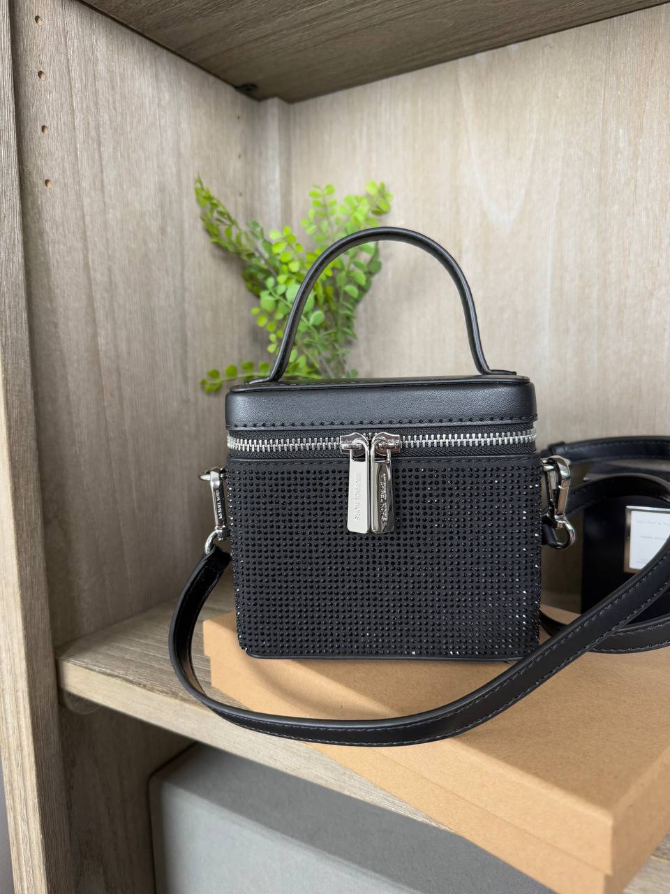 [INCOMING ETA 30 DAYS] Michael Kors Sandrine Small Box Crossbody in Black (35F4SD2C1S)