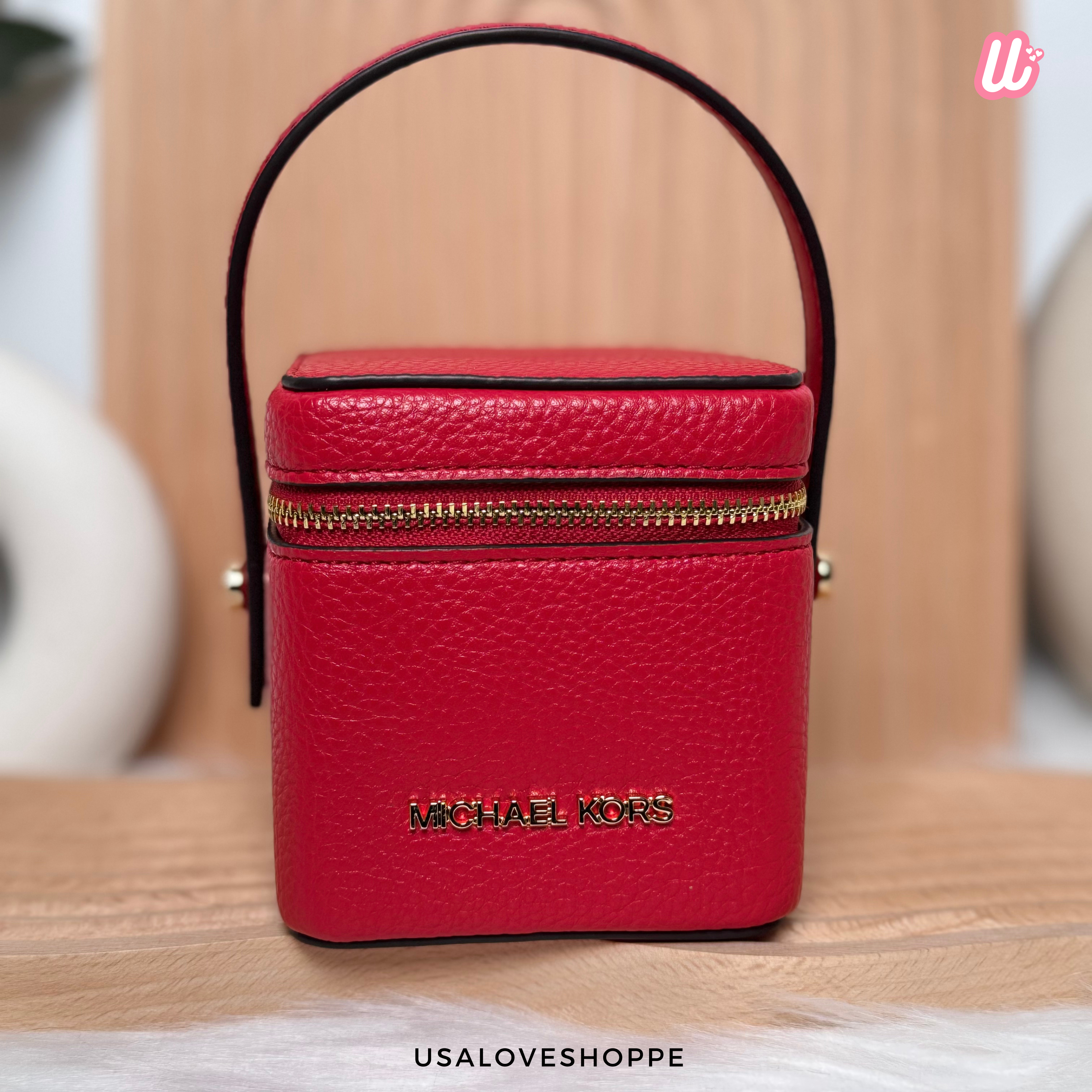 [READY STOCK MY] Michael Kors Sandrine XS Box Bag in Bright Red (35T4GD2N0R)