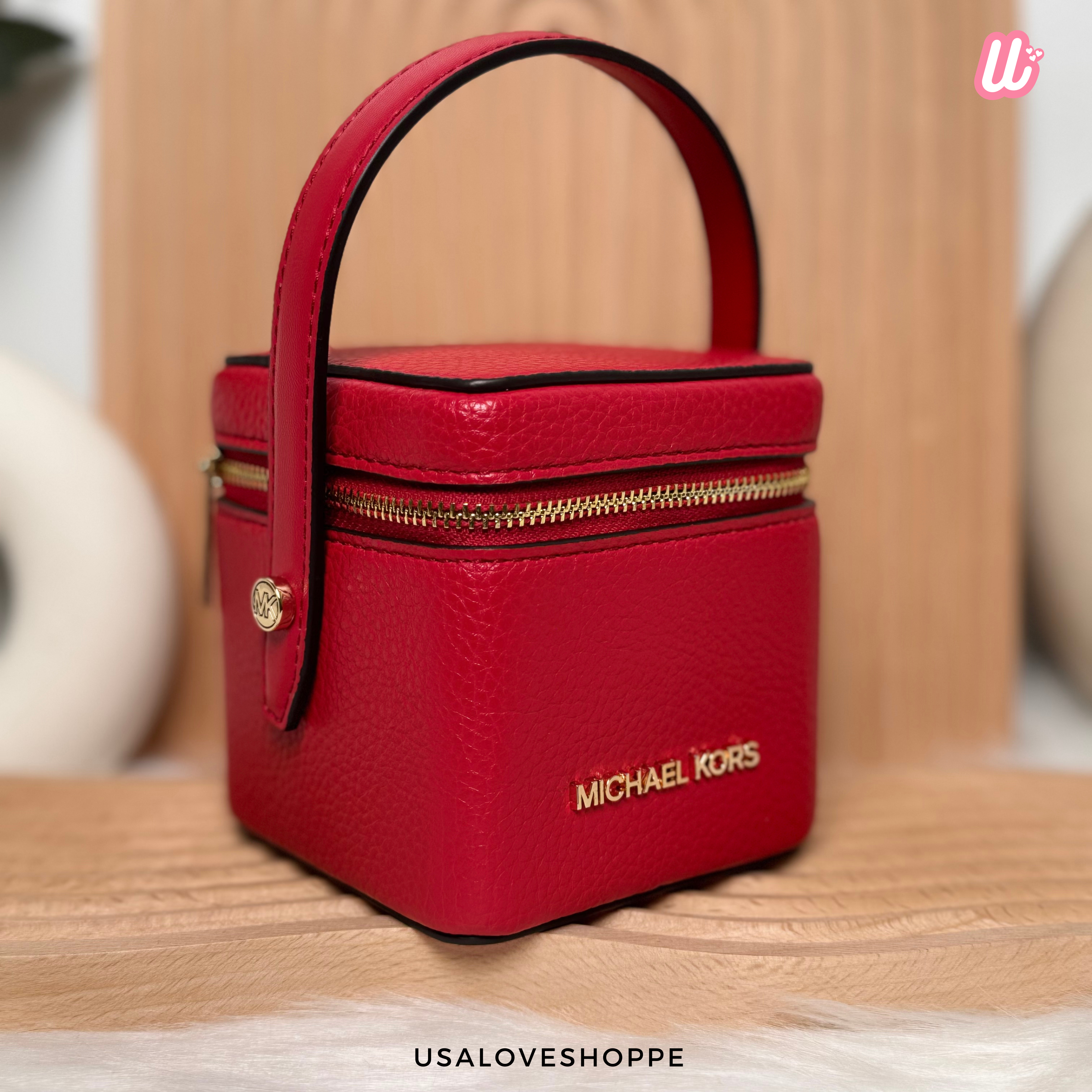 [READY STOCK MY] Michael Kors Sandrine XS Box Bag in Bright Red (35T4GD2N0R)
