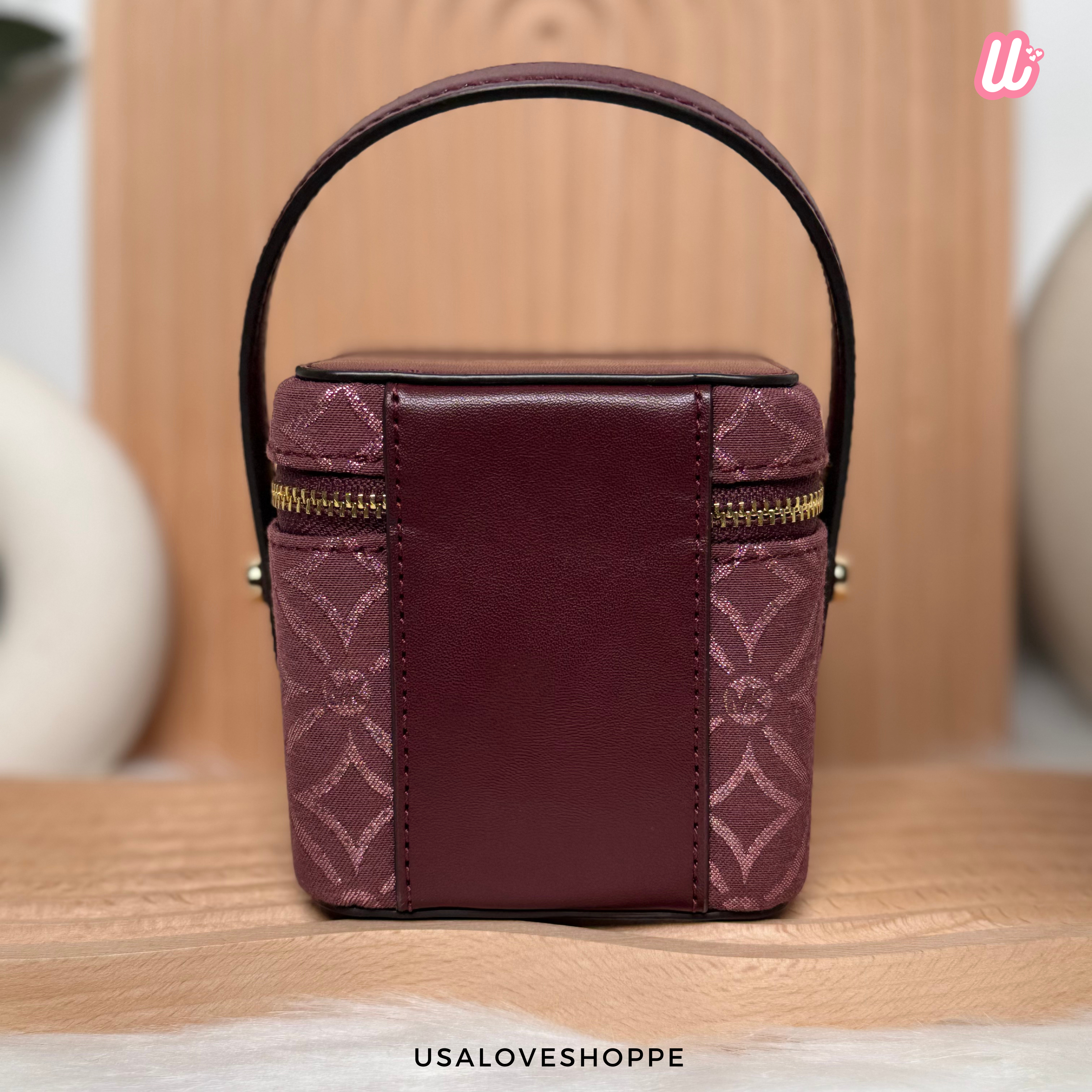 [READY STOCK MY] Michael Kors Sandrine XS Box Bag in Oxblood/Multi (35F4SD2N0J)
