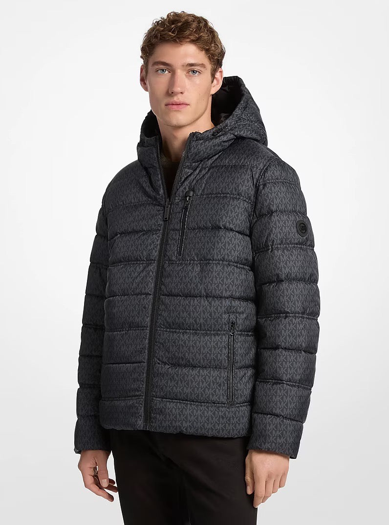 [INCOMING ETA 30 DAYS] Michael Kors Signature Logo Reversible Jacket in Black (FK)(MC68295)