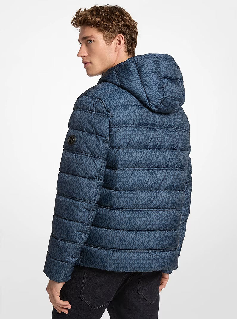 [INCOMING ETA 30 DAYS] Michael Kors Signature Logo Reversible Jacket in Midnight (FK)(MC68295)