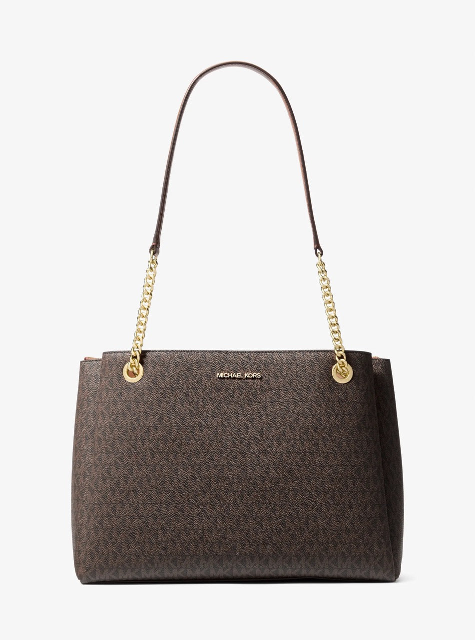 [INCOMING ETA 30 DAYS] Michael Kors Soho Medium Signature Logo Tote Bag in Signature Brown (35S6G1SE2B)