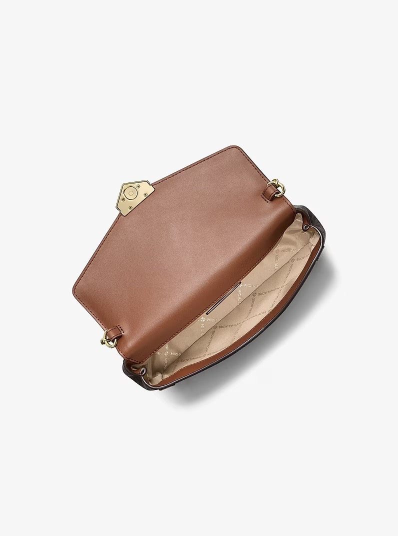 [INCOMING ETA 30 DAYS] Michael Kors Soho Small Convertible Pouchette Crossbody in Signature Brown (35S6G1SC5B)