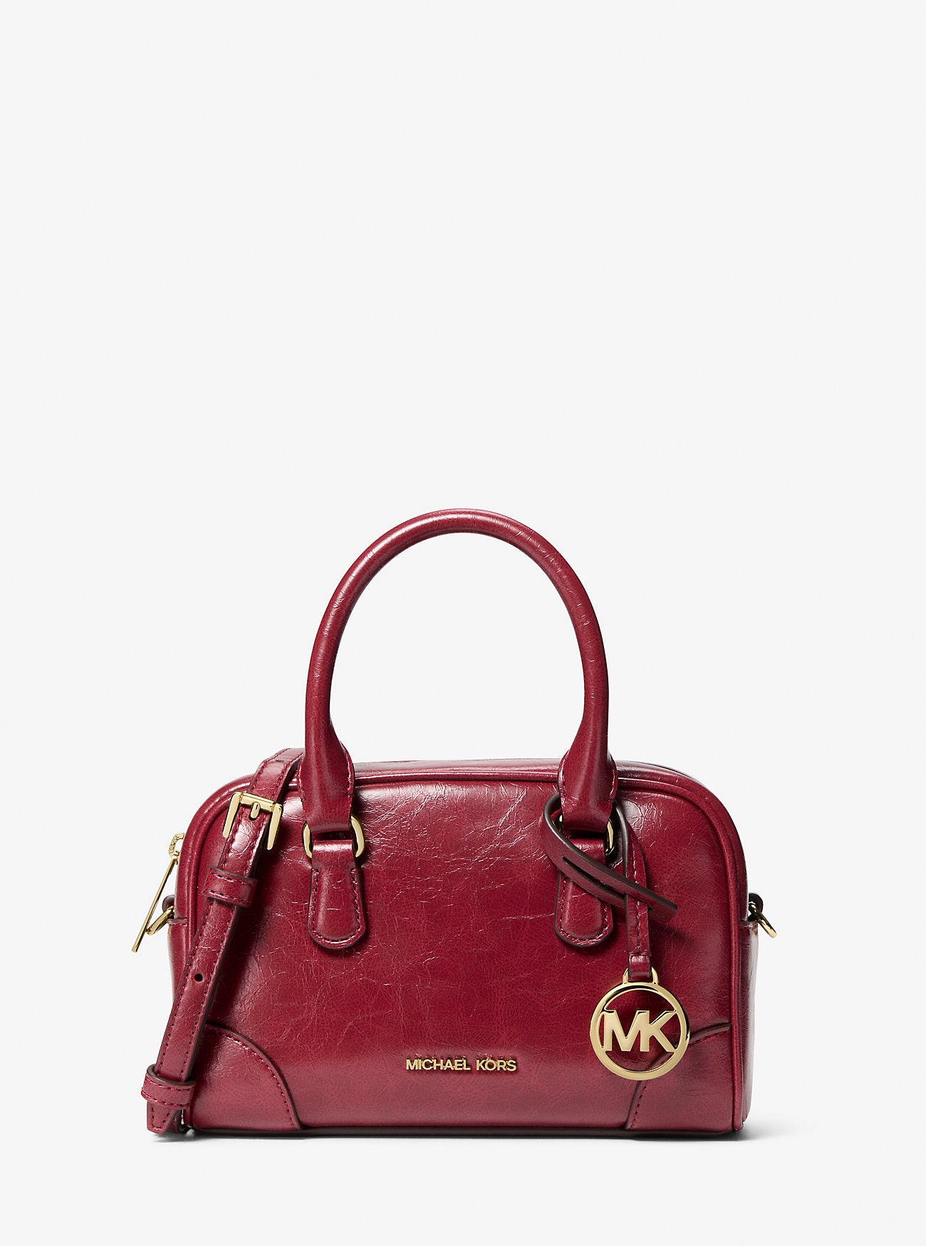 [READY STOCK MY] Michael Kors Thompson Extra Small Satchel Crossbody in Cherry (35F5G7OC0Y))