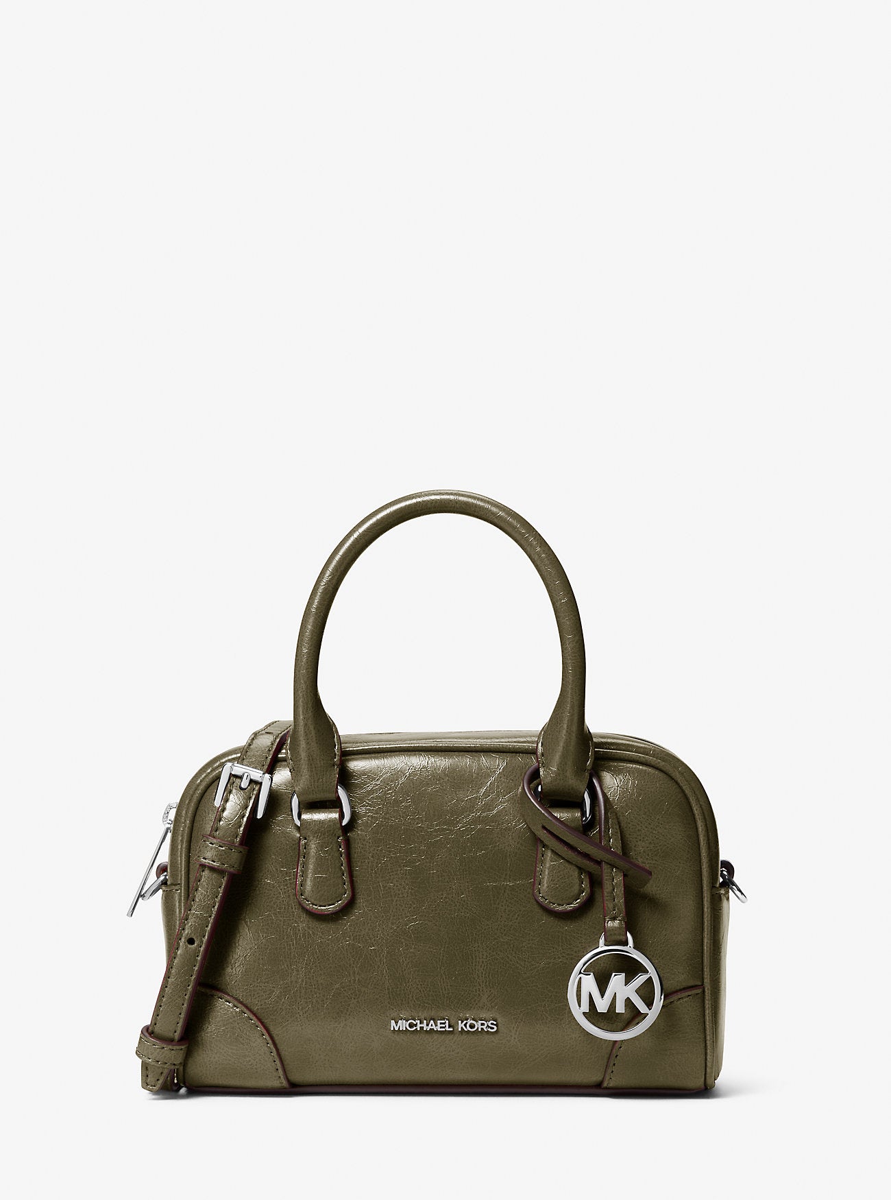 [READY STOCK MY] Michael Kors Thompson Extra Small Satchel Crossbody in Olive (35F5S7OC0Y)