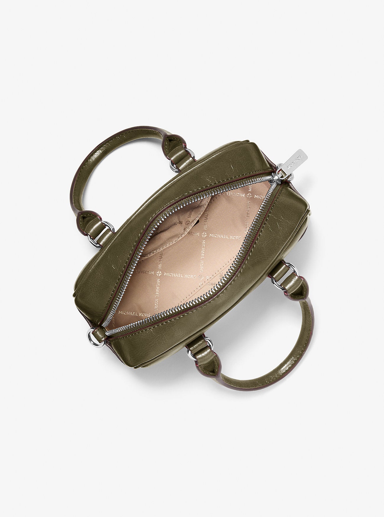 [READY STOCK MY] Michael Kors Thompson Extra Small Satchel Crossbody in Olive (35F5S7OC0Y)