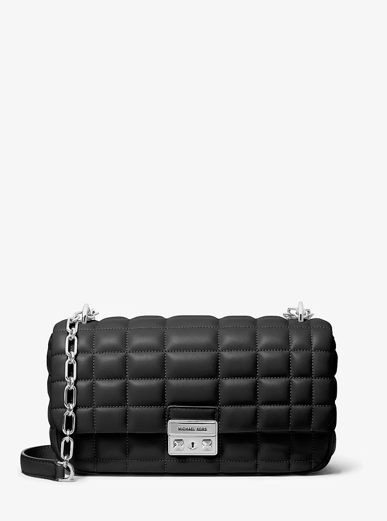 [READY STOCK MY] Michael Kors Tribeca Large Convertible Chain Shoulder in Black (30R4S1SL3L)