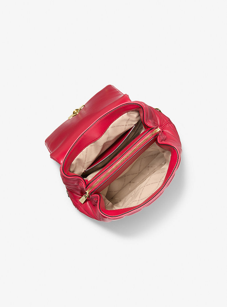 [READY STOCK MY] Michael Kors Tribeca Small Backpack in Crimson (30F5G2RB1L)