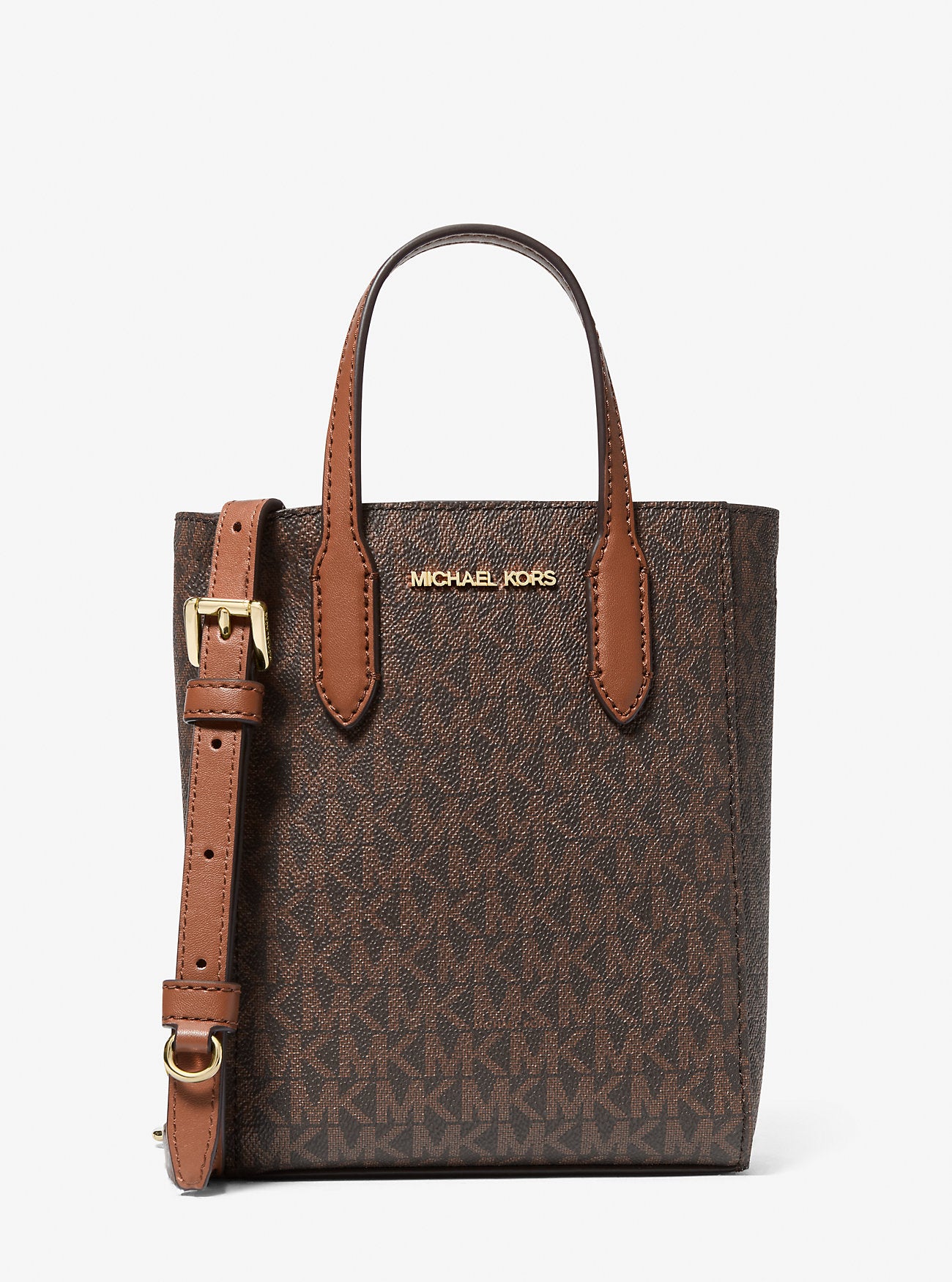 [INCOMING ETA 30 DAYS] Michael Kors Vincent XS Logo Crossbody With Card Case Signature Brown (35F4G2VC0B)