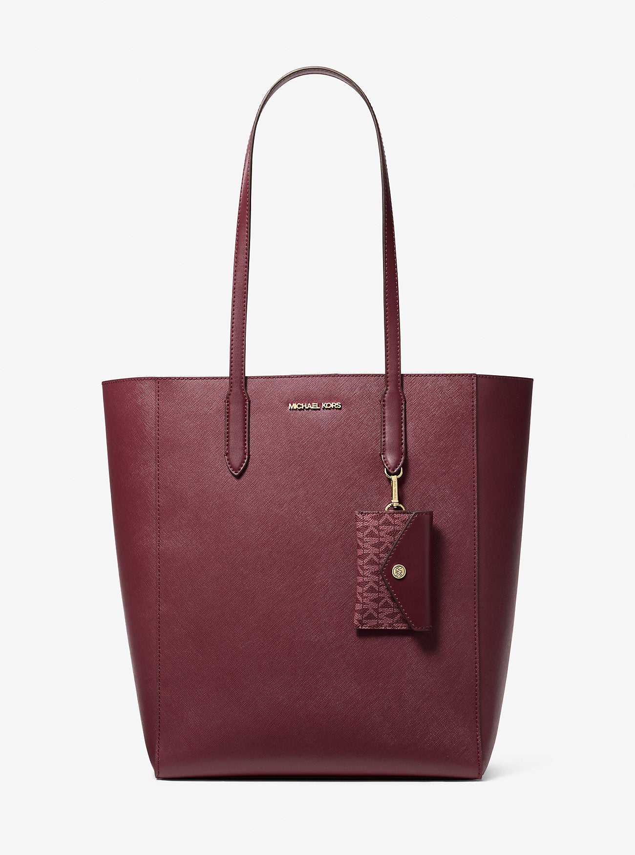 Michael Kors Vincent Large Tote With Card Attachment in Oxblood (35F4G2VT7T)