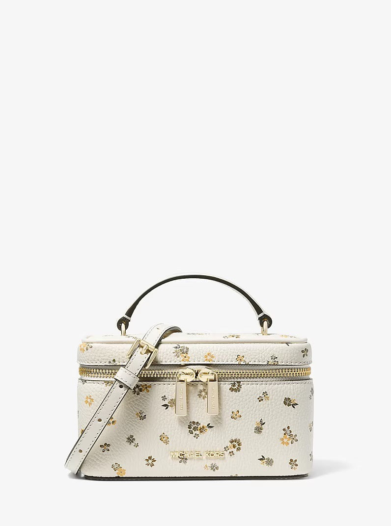 [INCOMING ETA 30 DAYS] Michael Kors Vivi Small Crossbody Bag with Floral Print in Light Cream (35F6GVFC1I)