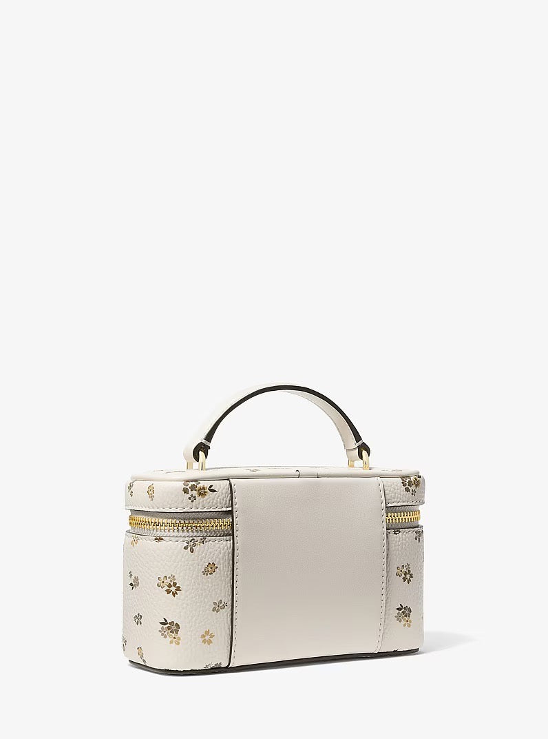 [INCOMING ETA 30 DAYS] Michael Kors Vivi Small Crossbody Bag with Floral Print in Light Cream (35F6GVFC1I)