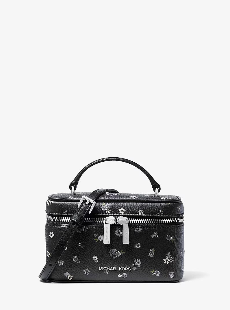 [INCOMING ETA 30 DAYS] Michael Kors Vivi Small Crossbody Bag with Floral Print in Black (35F6SVFC1I)