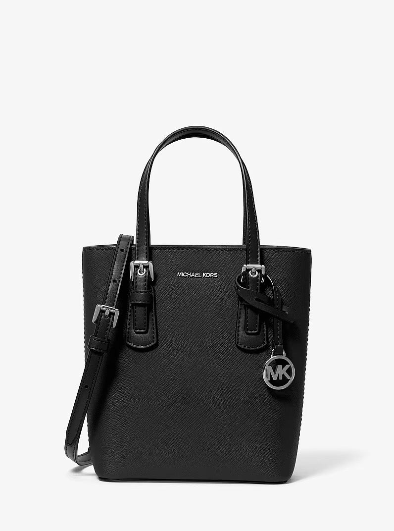 [WEB EXCLUSIVE][INCOMING ETA 30 DAYS] Michael Kors Voyager Extra-Small Leather Convertible Crossbody Bag in Black (35F6SV6C0L)