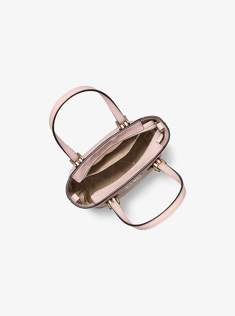 [WEB EXCLUSIVE][INCOMING ETA 30 DAYS] Michael Kors Voyager Extra-Small Signature Logo Convertible Crossbody Bag in Powder Blush (35F6GV6C0V)