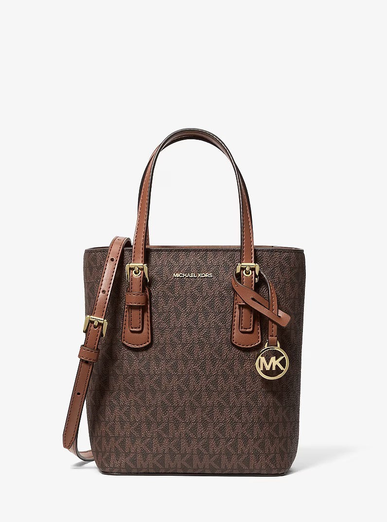 [WEB EXCLUSIVE][INCOMING ETA 30 DAYS] Michael Kors Voyager Extra-Small Signature Logo Convertible Crossbody Bag in Signature Brown (35F6GV6C0B)