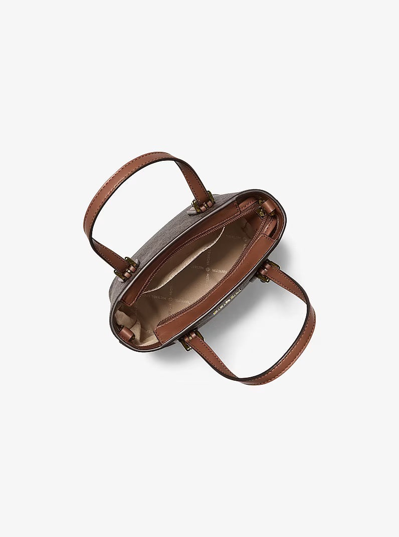 [WEB EXCLUSIVE][INCOMING ETA 30 DAYS] Michael Kors Voyager Extra-Small Signature Logo Convertible Crossbody Bag in Signature Brown (35F6GV6C0B)