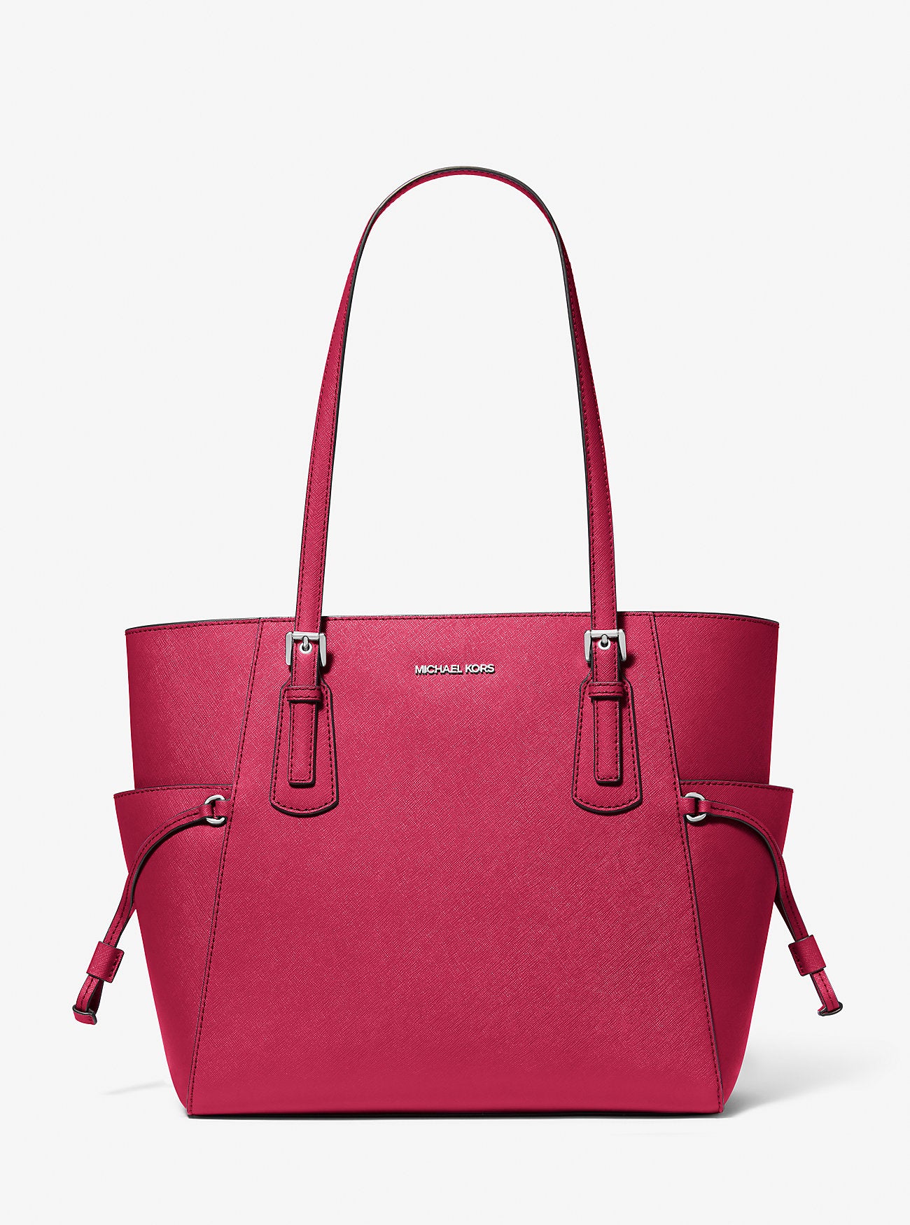 [READY STOCK MY] Michael Kors Voyager Large East West Tote in Dk Raspberry (35S5SV6T7L)