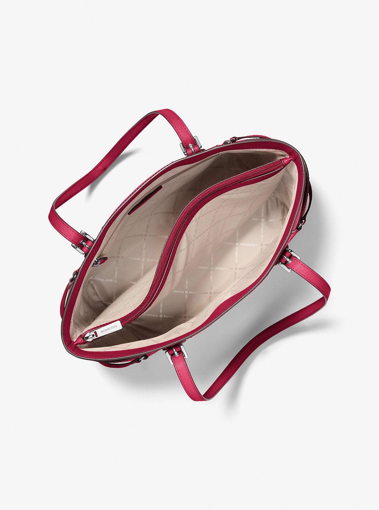 [READY STOCK MY] Michael Kors Voyager Large East West Tote in Dk Raspberry (35S5SV6T7L)