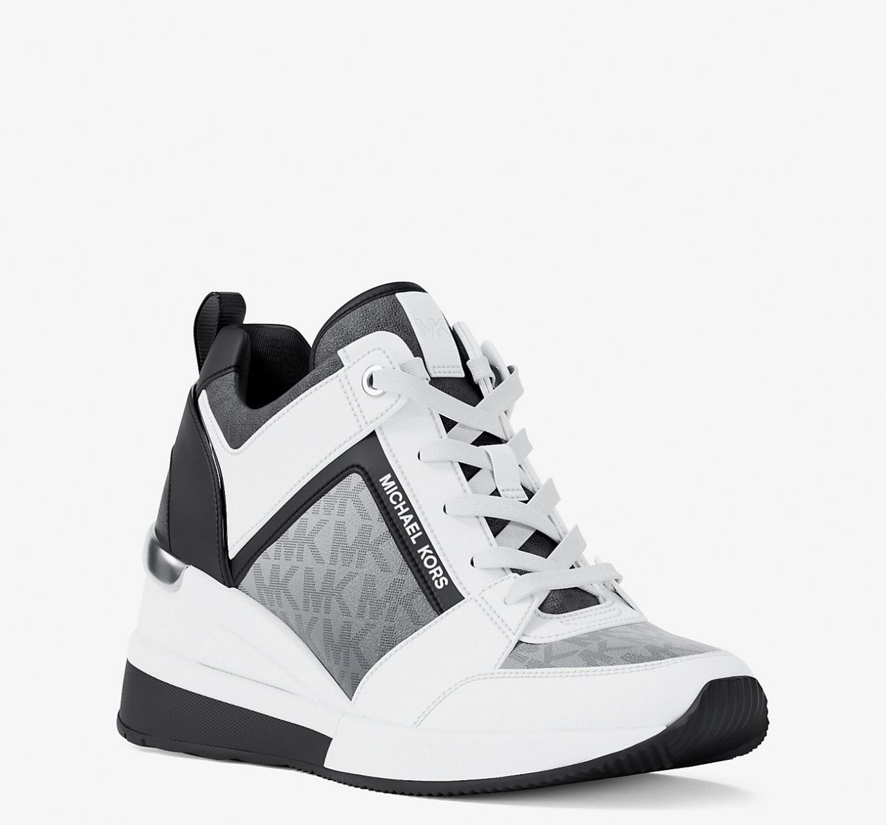 [INCOMING ETA 30 DAYS] Michael Kors W Georgie Ombré Signature Logo Trainer in Black Combo (FK)(49R6GEFS1Q)