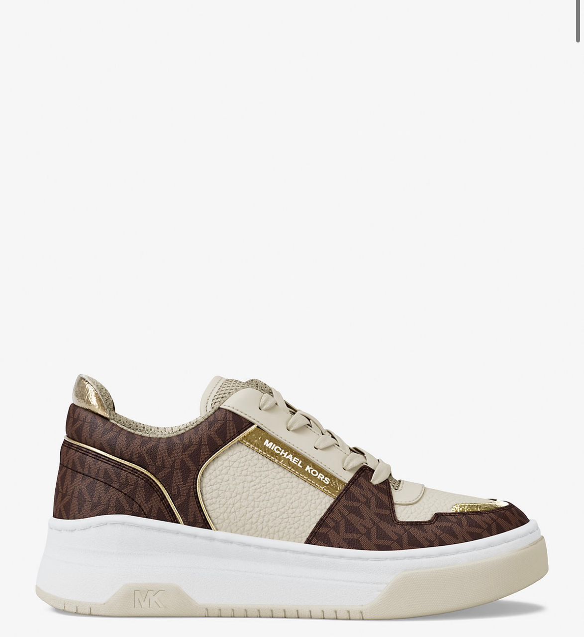 [INCOMING ETA 30 DAYS] Michael Kors W Lexi Mixed-Media Sneaker in Brown (FK)(49T5LXFS1L)