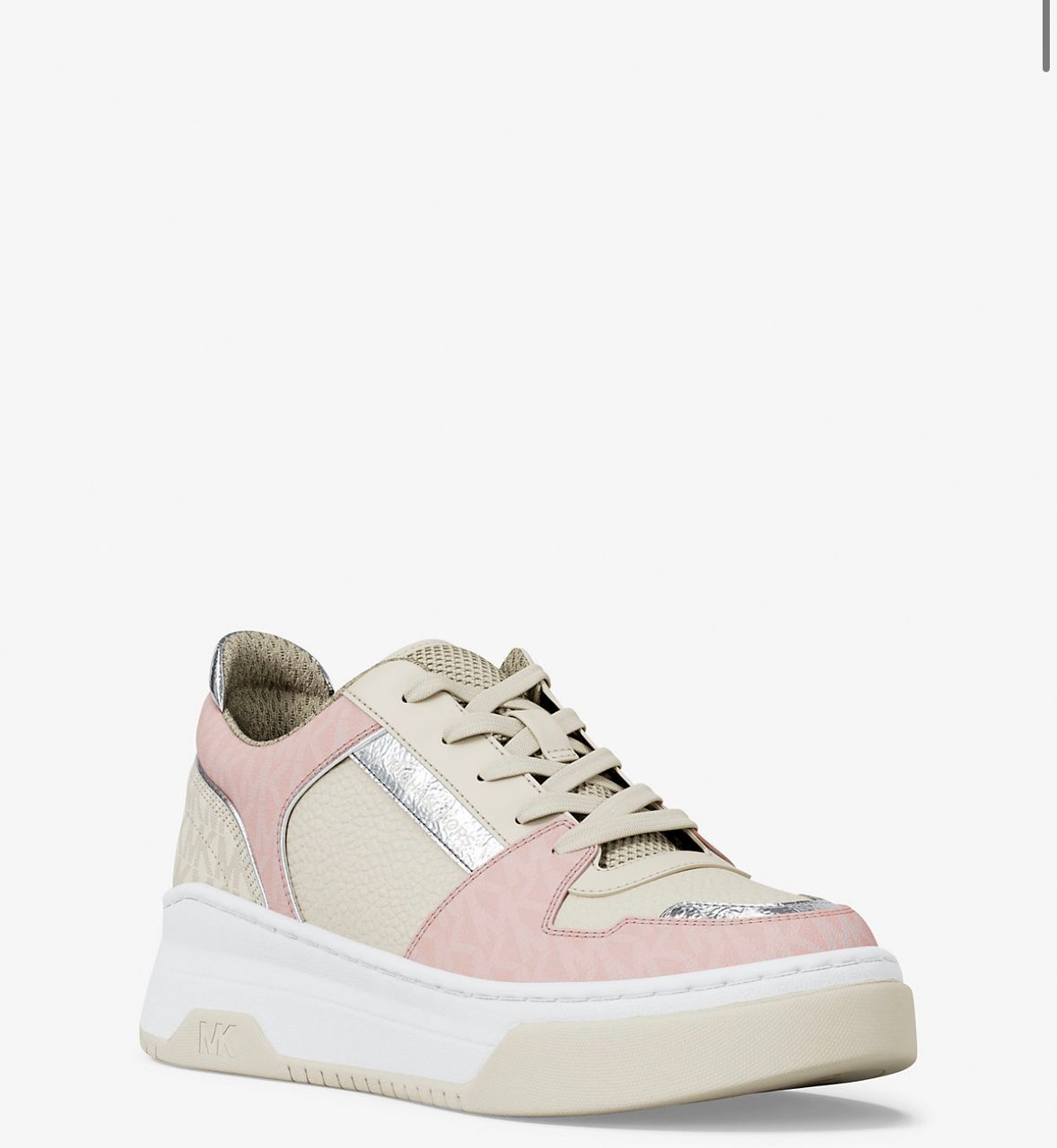 [INCOMING ETA 30 DAYS] Michael Kors W Lexi Mixed-Media Sneaker in Powder Blush (FK)(49T5LXFS1L)