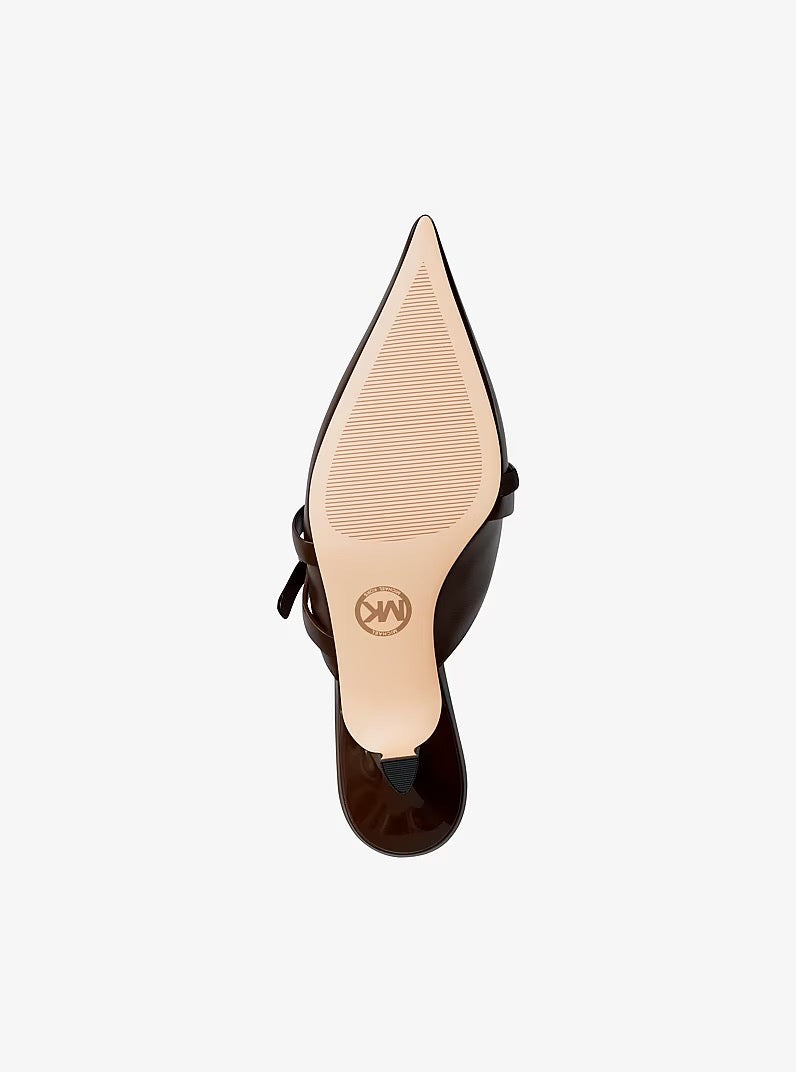[WEB EXCLUSIVE][FK][INCOMING ETA 30 DAYS] Michael Kors Yvette Kitten Mule in Nutmeg (49T6YVMP2L)