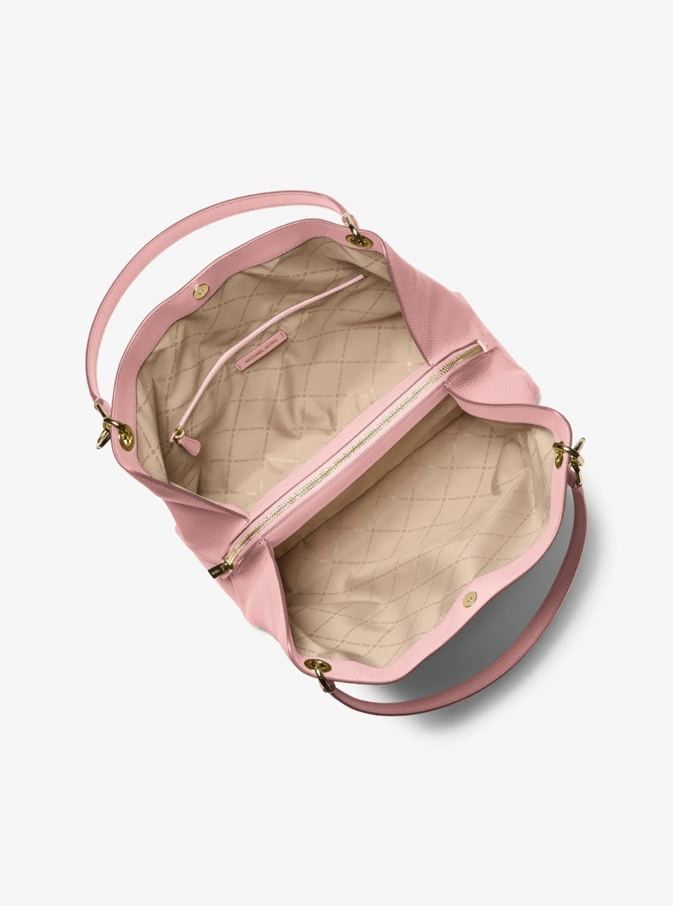 [WEB EXCLUSIVE][INCOMING ETA 30 DAYS] Michael Kors Christina Large Pebbled Leather Shoulder Bag in Powder Blush (35T5G8WE6L)