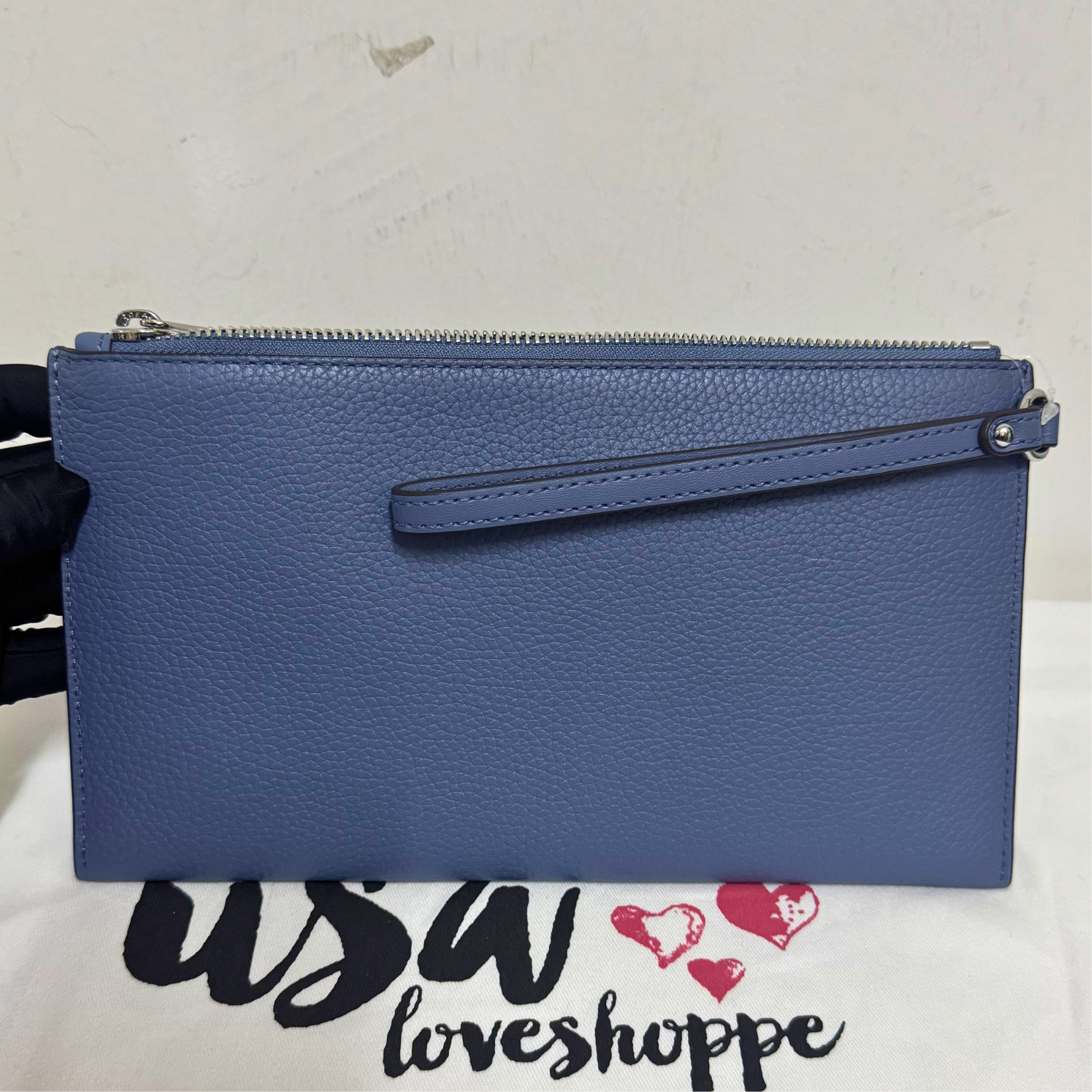 [READY STOCK MY] Michael Kors Jet Set Travel Large TZ Wristlet in Denim (35S4STVW3L)