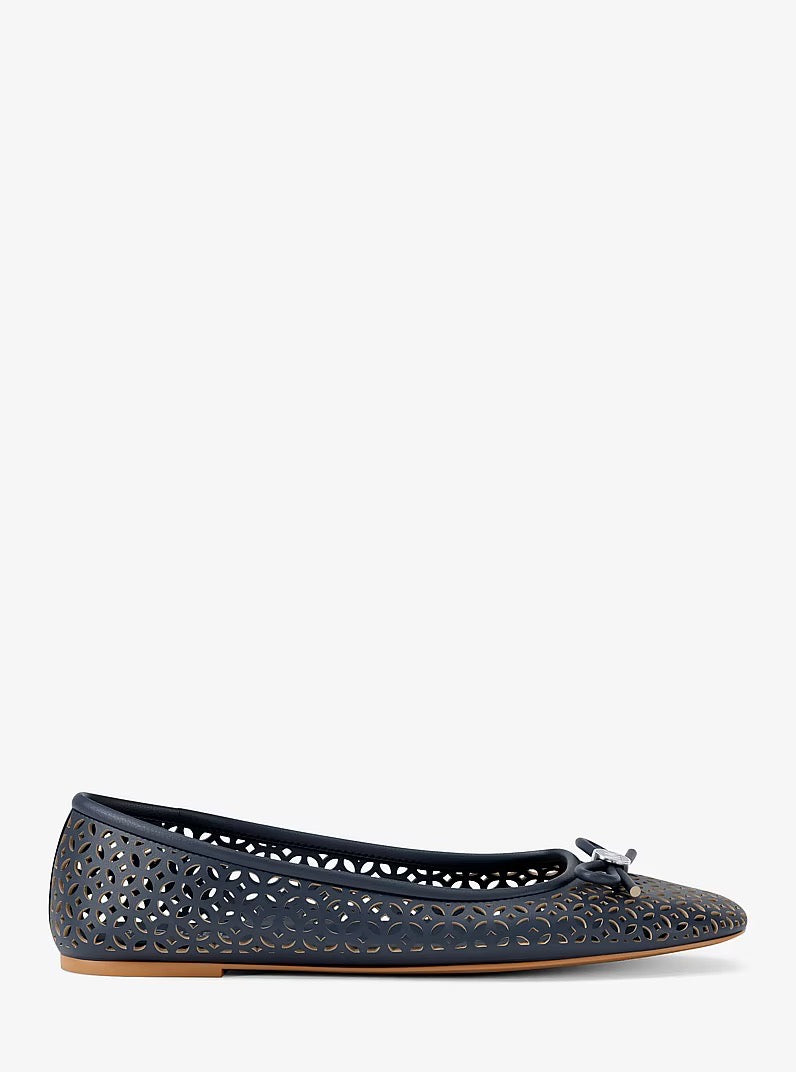 [INCOMING ETA 30 DAYS] Michael Kors Savannah Ballerina Pierced in Navy Blue (FK)(49S6SVFP2L)