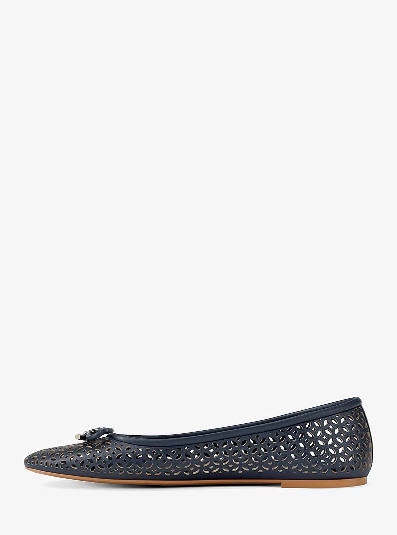 [INCOMING ETA 30 DAYS] Michael Kors Savannah Ballerina Pierced in Navy Blue (FK)(49S6SVFP2L)