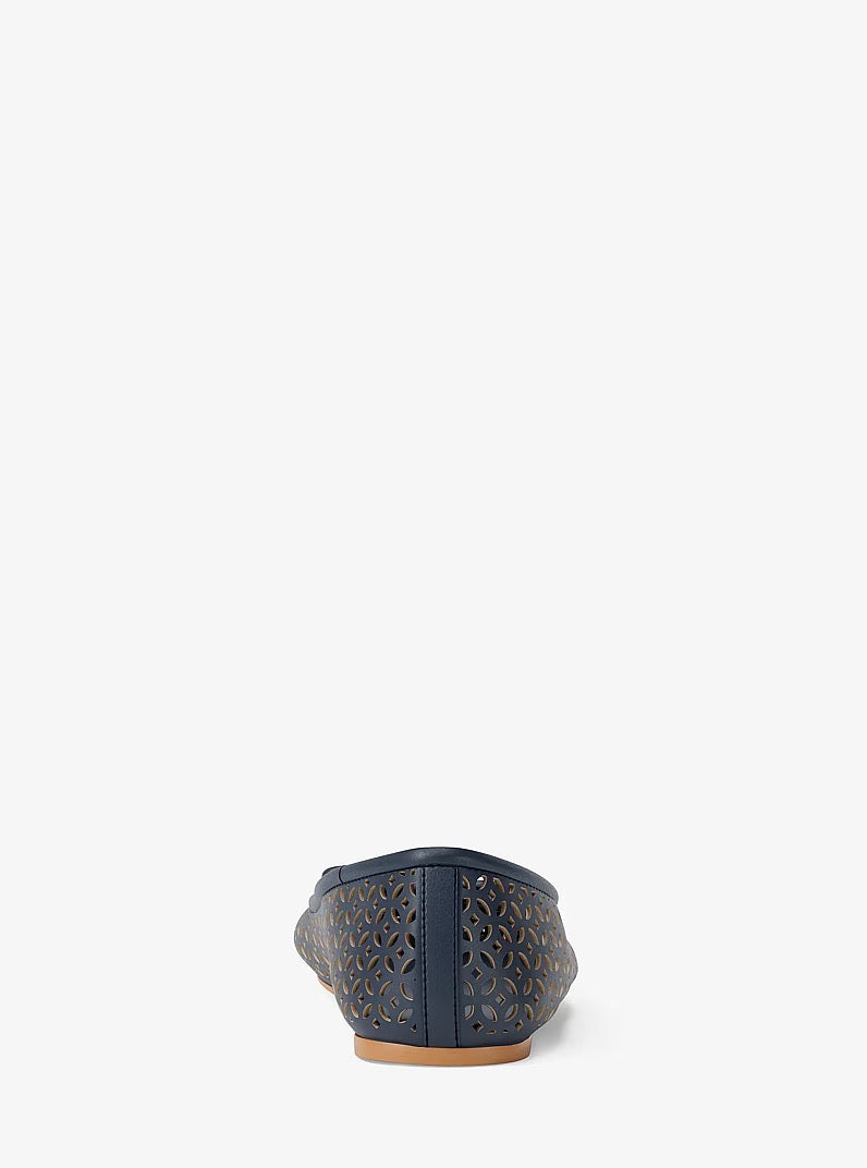 [INCOMING ETA 30 DAYS] Michael Kors Savannah Ballerina Pierced in Navy Blue (FK)(49S6SVFP2L)