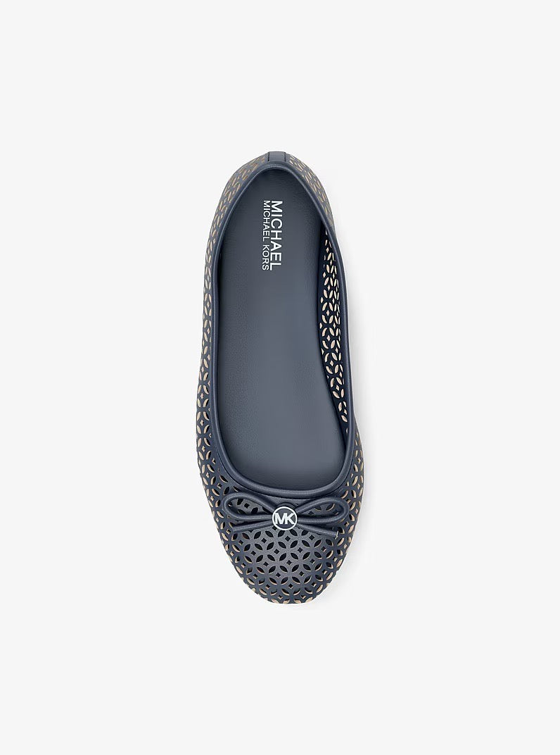 [INCOMING ETA 30 DAYS] Michael Kors Savannah Ballerina Pierced in Navy Blue (FK)(49S6SVFP2L)