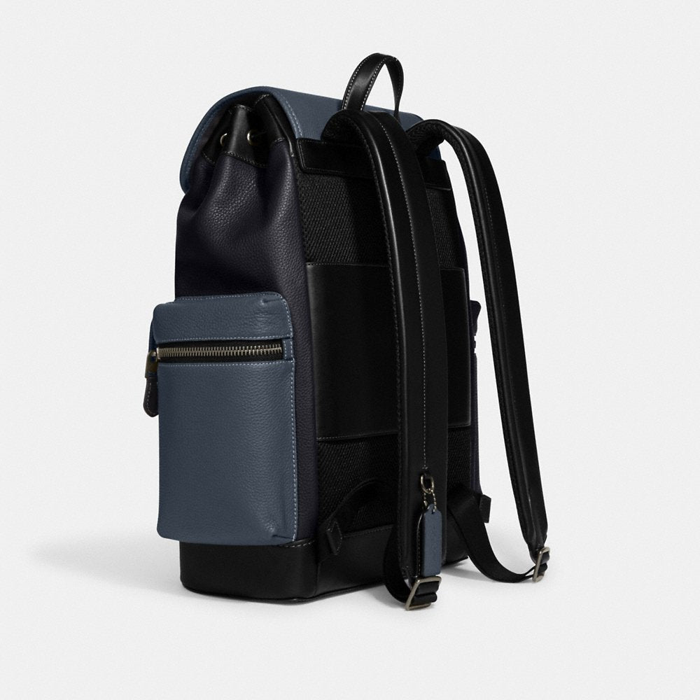 COACH Men Sprint Backpack In Colorblock in Midnight Navy/Denim (CJ516)