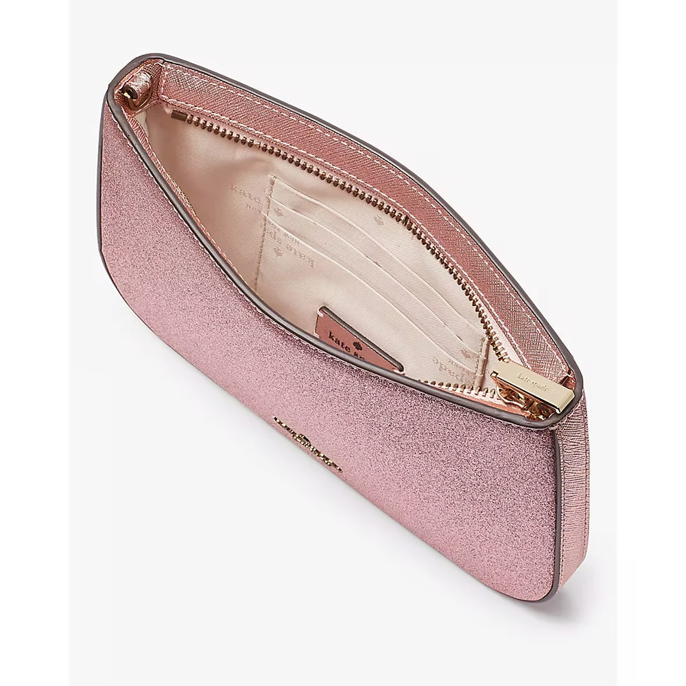 Kate spade best sale pink glitter wristlet