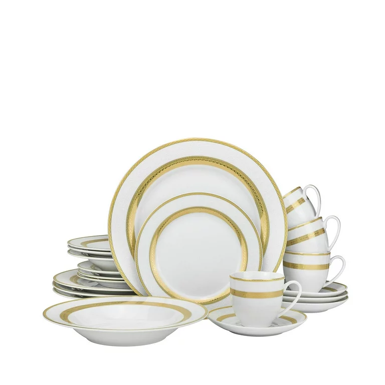 ⁠ Noritake ⁠⁠Stavely Gold 60-Piece