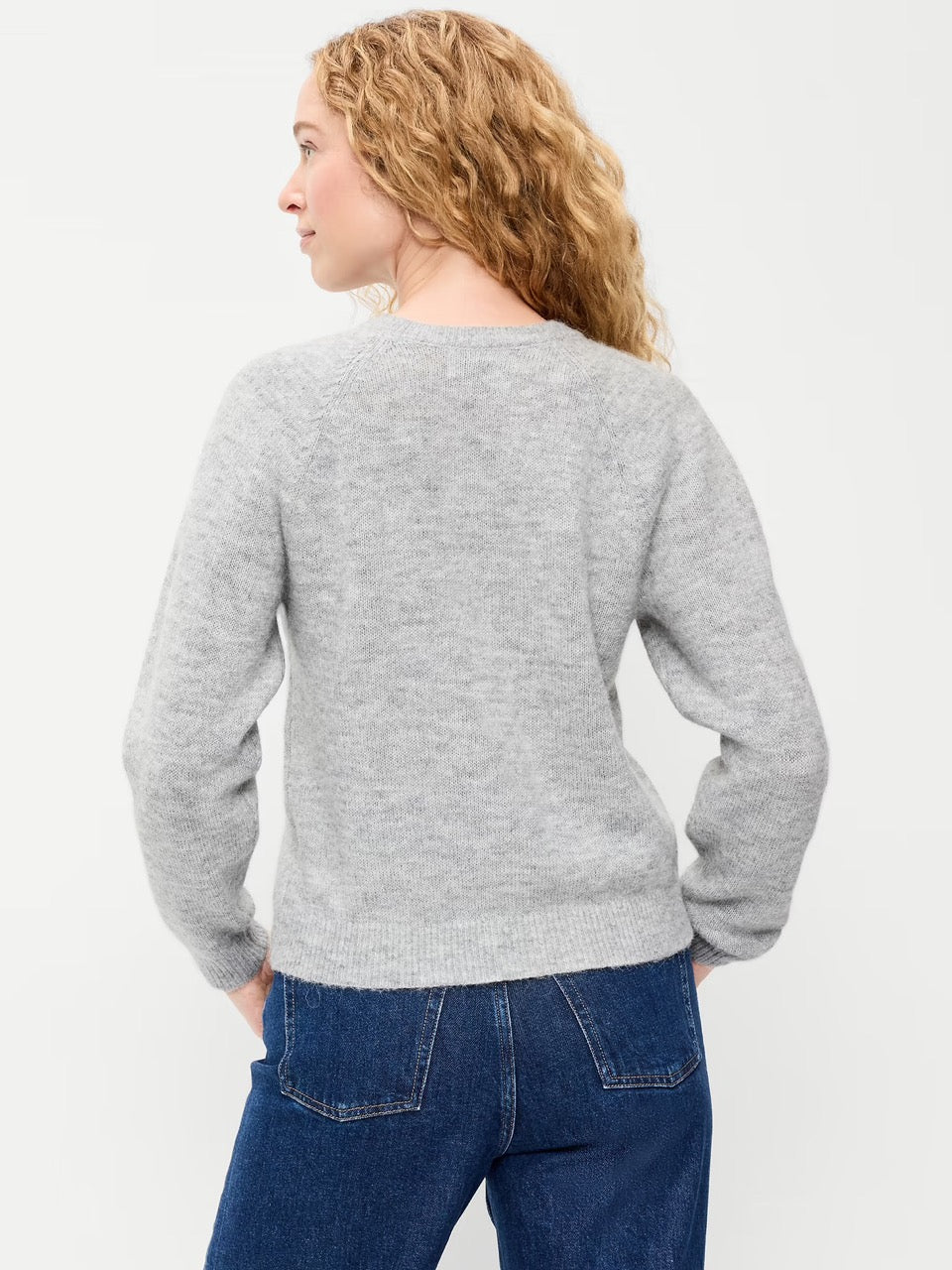 [WEB EXCLUSIVE][INCOMING ETA 30 DAYS] Old Navy Cozy Crew-Neck Wool-Blend Cardigan Sheep Regular