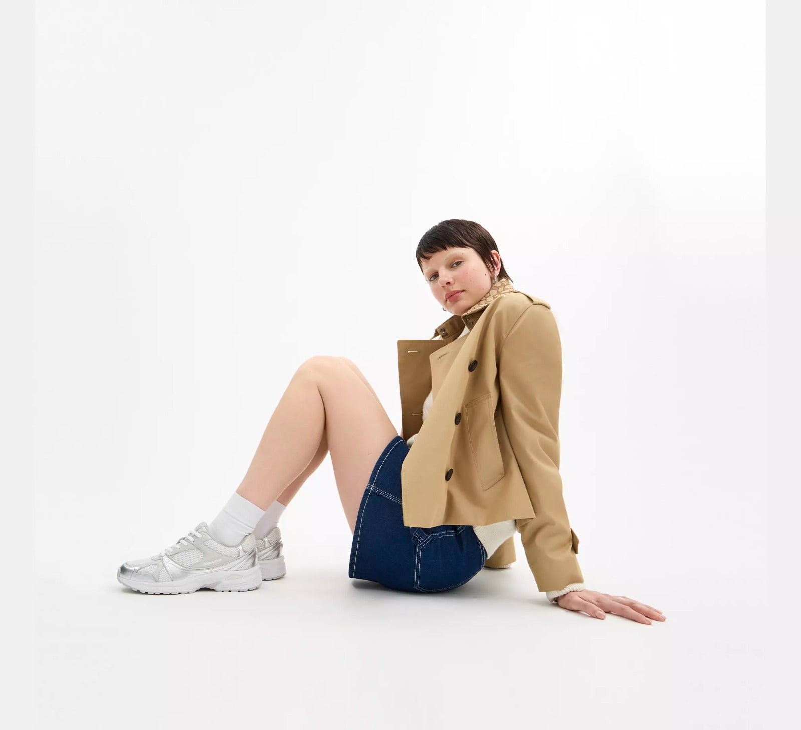 [INCOMING ETA 30 DAYS] COACH W Sport Sneaker in  Light Grey/Optic White (FK)(CCN49)