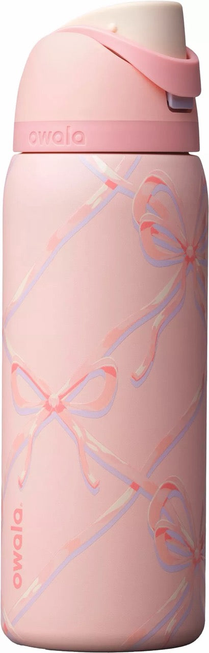 [INCOMING ETA 30 DAYS] Owala 32 oz. FreeSip Stainless Steel Water Bottle in Sugar Plum Fairy