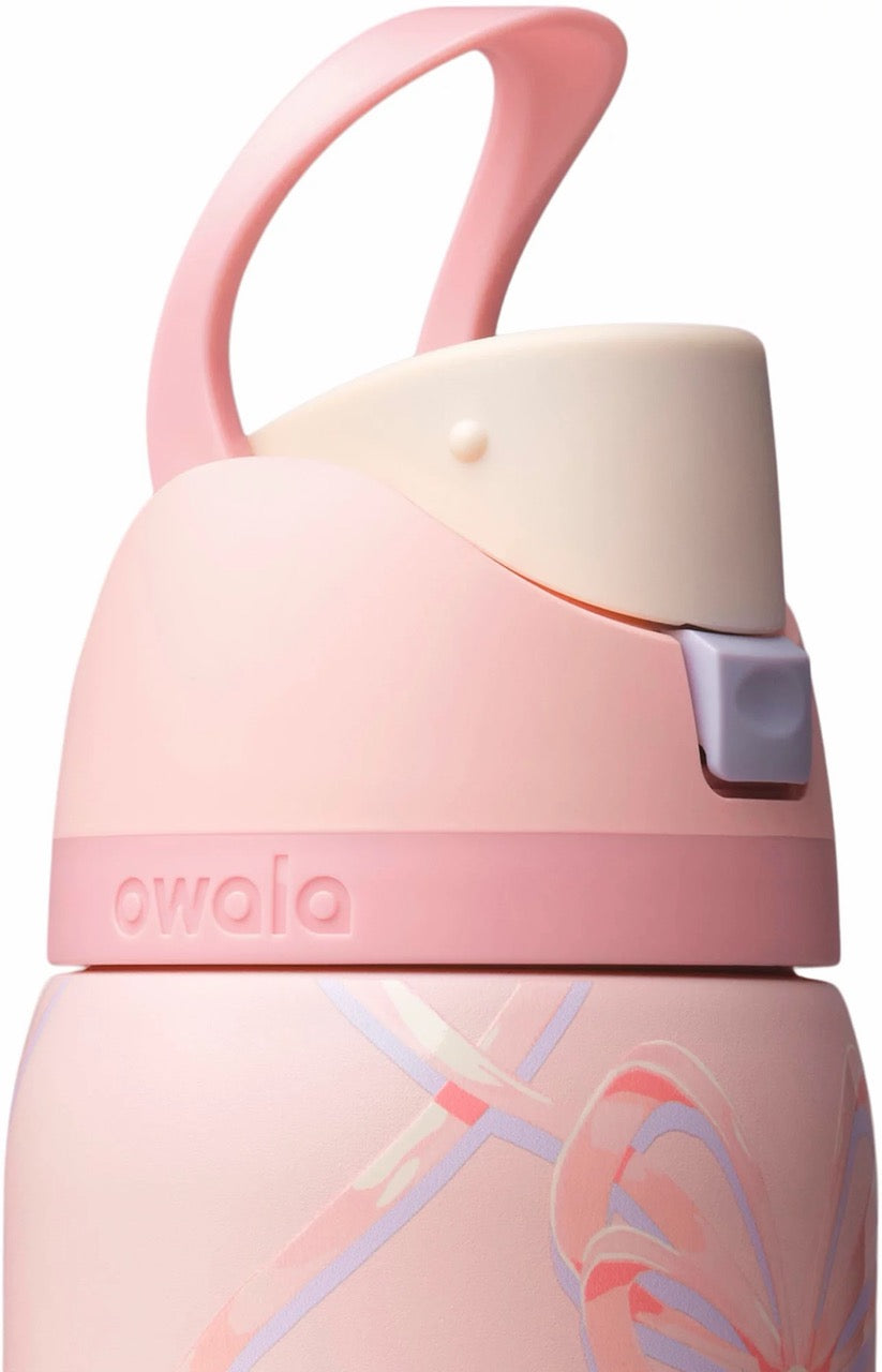 [INCOMING ETA 30 DAYS] Owala 32 oz. FreeSip Stainless Steel Water Bottle in Sugar Plum Fairy